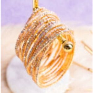 Dainty pink and clear bracelet